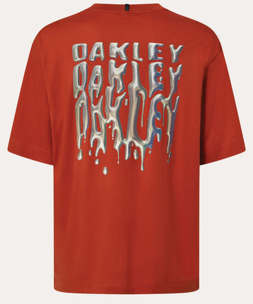Oakley Stacked Metal Tee - Flame Red
